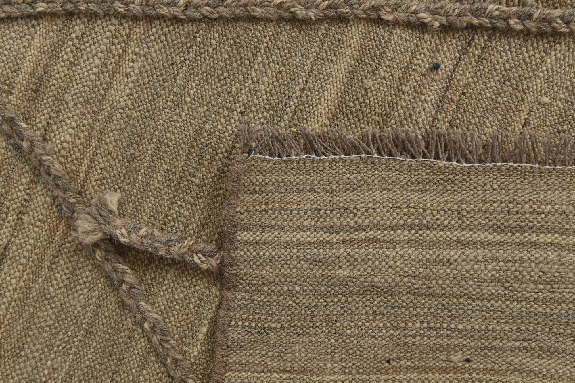 4' 6 x 9' 10 Hand Woven Kilim Modern Wool Runner Rug
