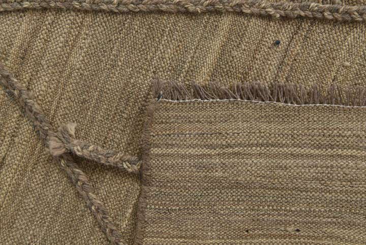 4' 6 x 9' 10 Hand Woven Kilim Modern Wool Runner Rug
