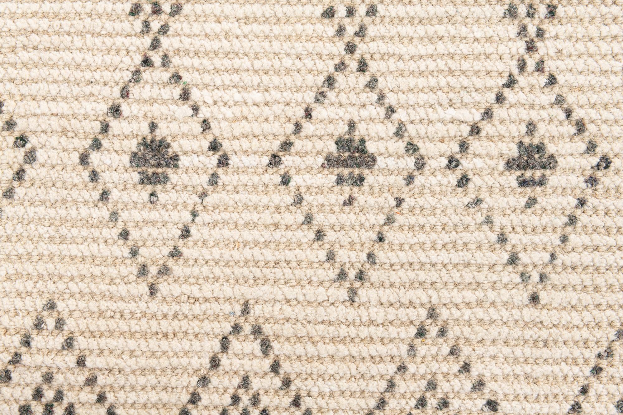 2' 7 x 10' 2 Hand Knotted Moroccan Wool Runner Rug