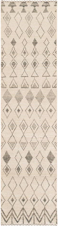 Detail image of 2' 7 x 10' 2 Hand Knotted Moroccan Wool Runner Rug