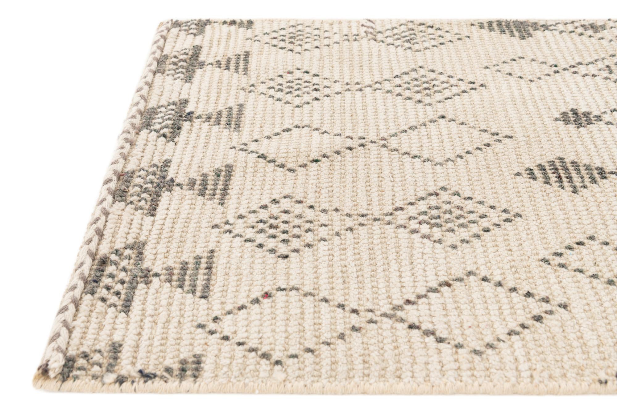 2' 9 x 10' 1 Hand Knotted Moroccan Wool Runner Rug