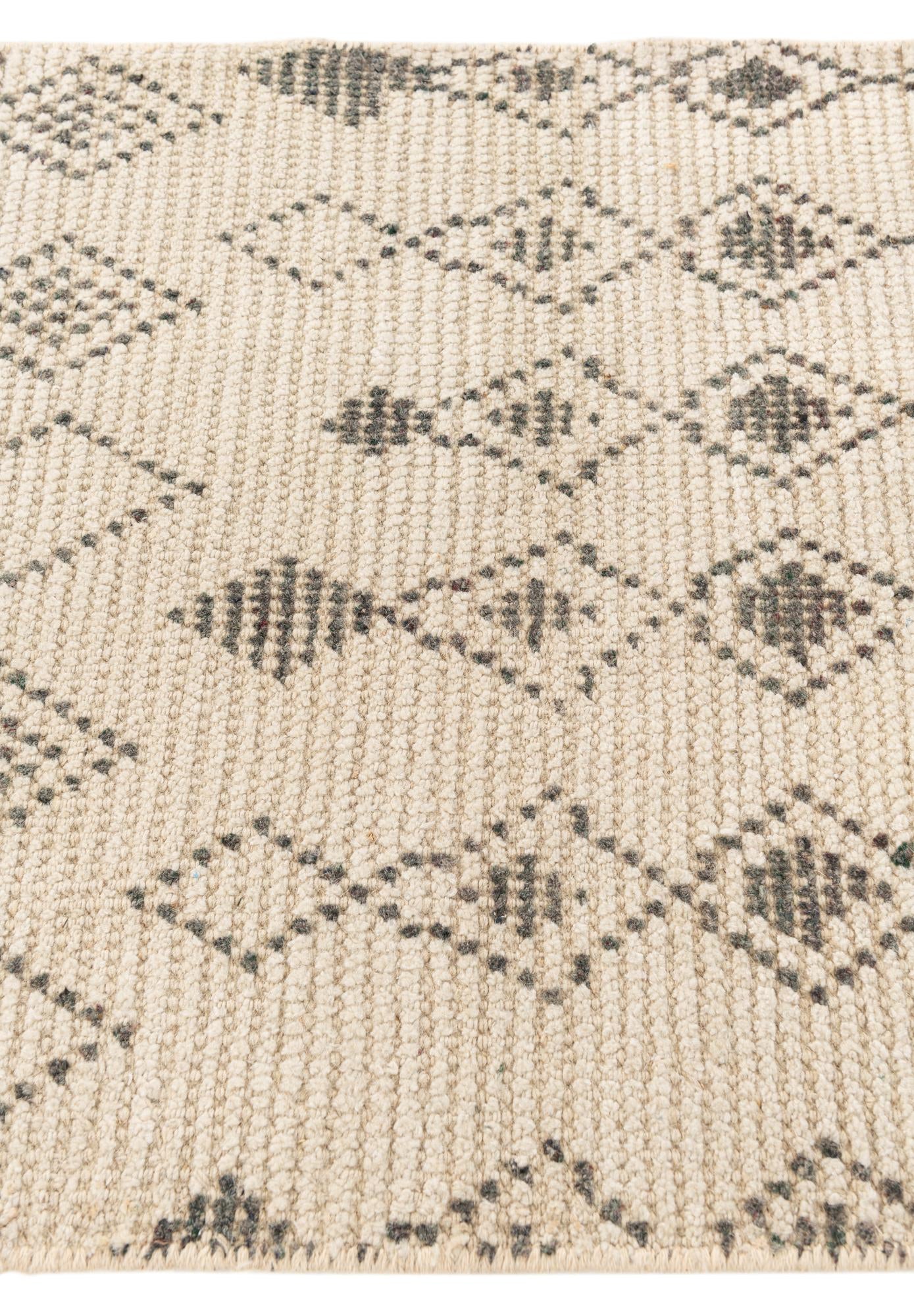 2' 9 x 10' 1 Hand Knotted Moroccan Wool Runner Rug