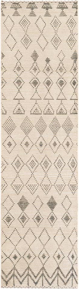 Detail image of 2' 9 x 10' 1 Hand Knotted Moroccan Wool Runner Rug
