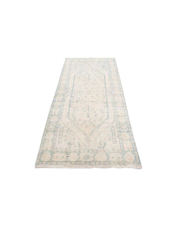 3' 10 x 8' 3 Hand Knotted Moroccan Wool Runner Rug