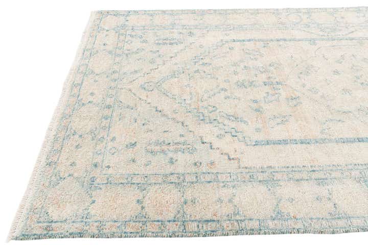 3' 10 x 8' 3 Hand Knotted Moroccan Wool Runner Rug