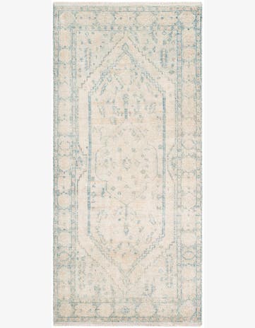 3' 10 x 8' 3 Hand Knotted Moroccan Wool Runner Rug