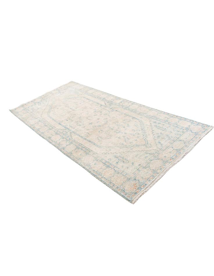 Detail image of 3' 10 x 8' 3 Hand Knotted Moroccan Wool Runner Rug