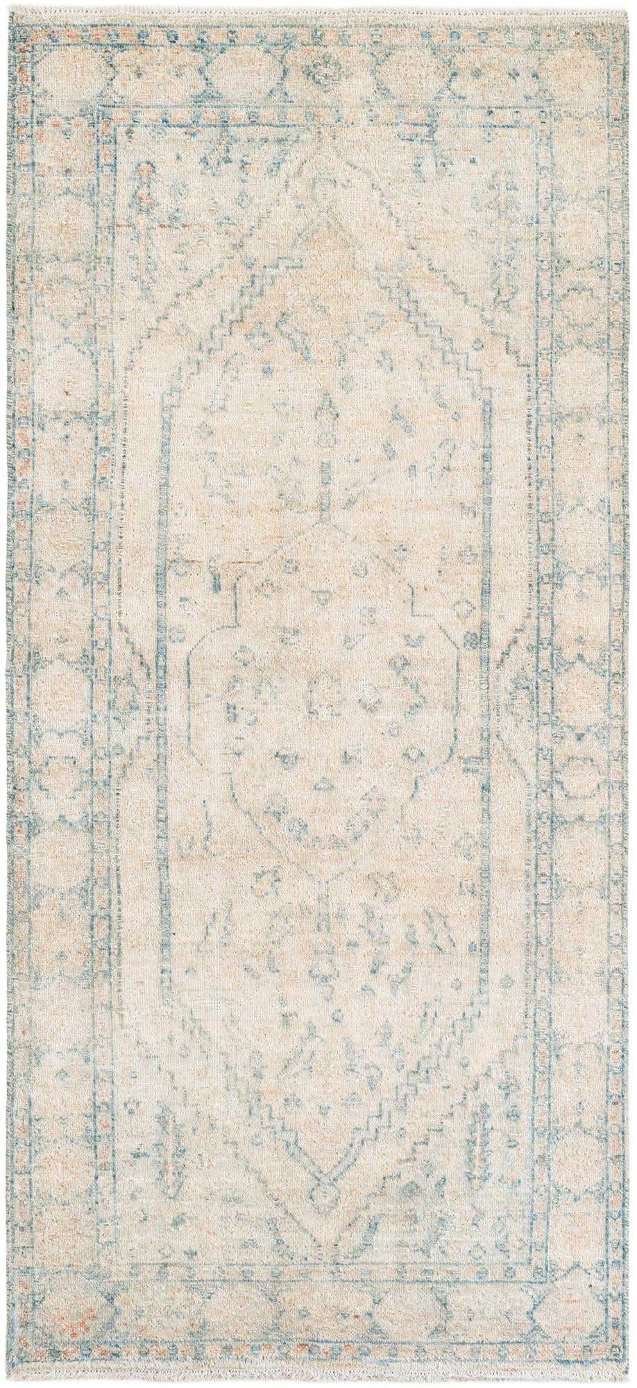 3' 10 x 8' 3 Hand Knotted Moroccan Wool Runner Rug