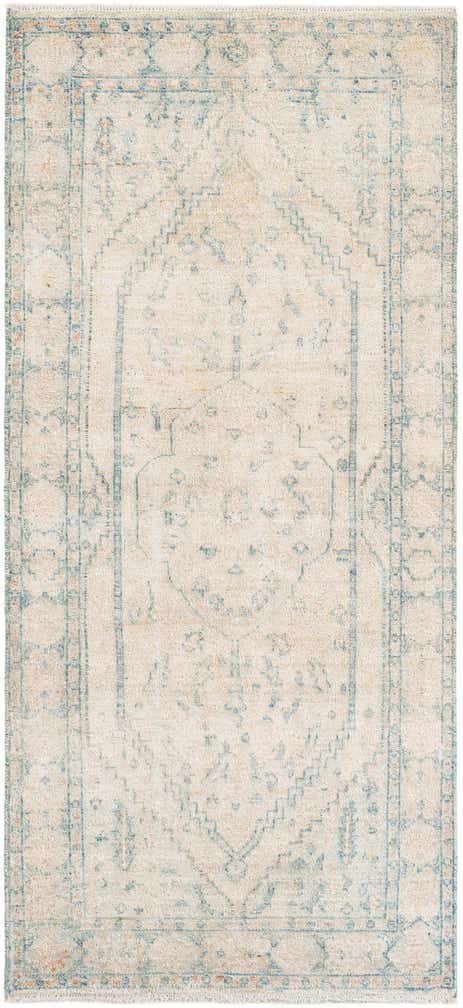 3' 10 x 8' 3 Hand Knotted Moroccan Wool Runner Rug