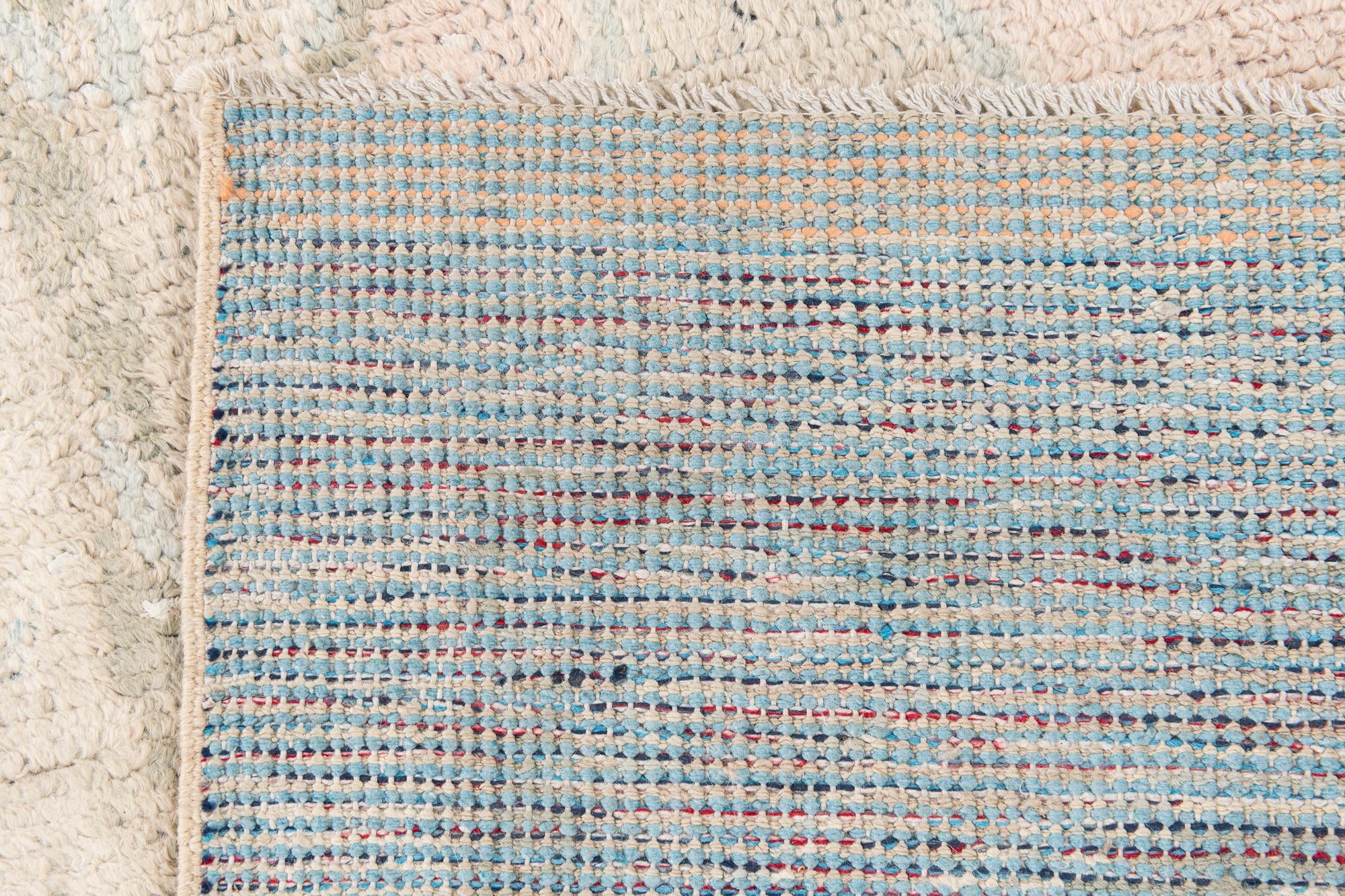 3' x 8' 9 Hand Knotted Moroccan Wool Runner Rug