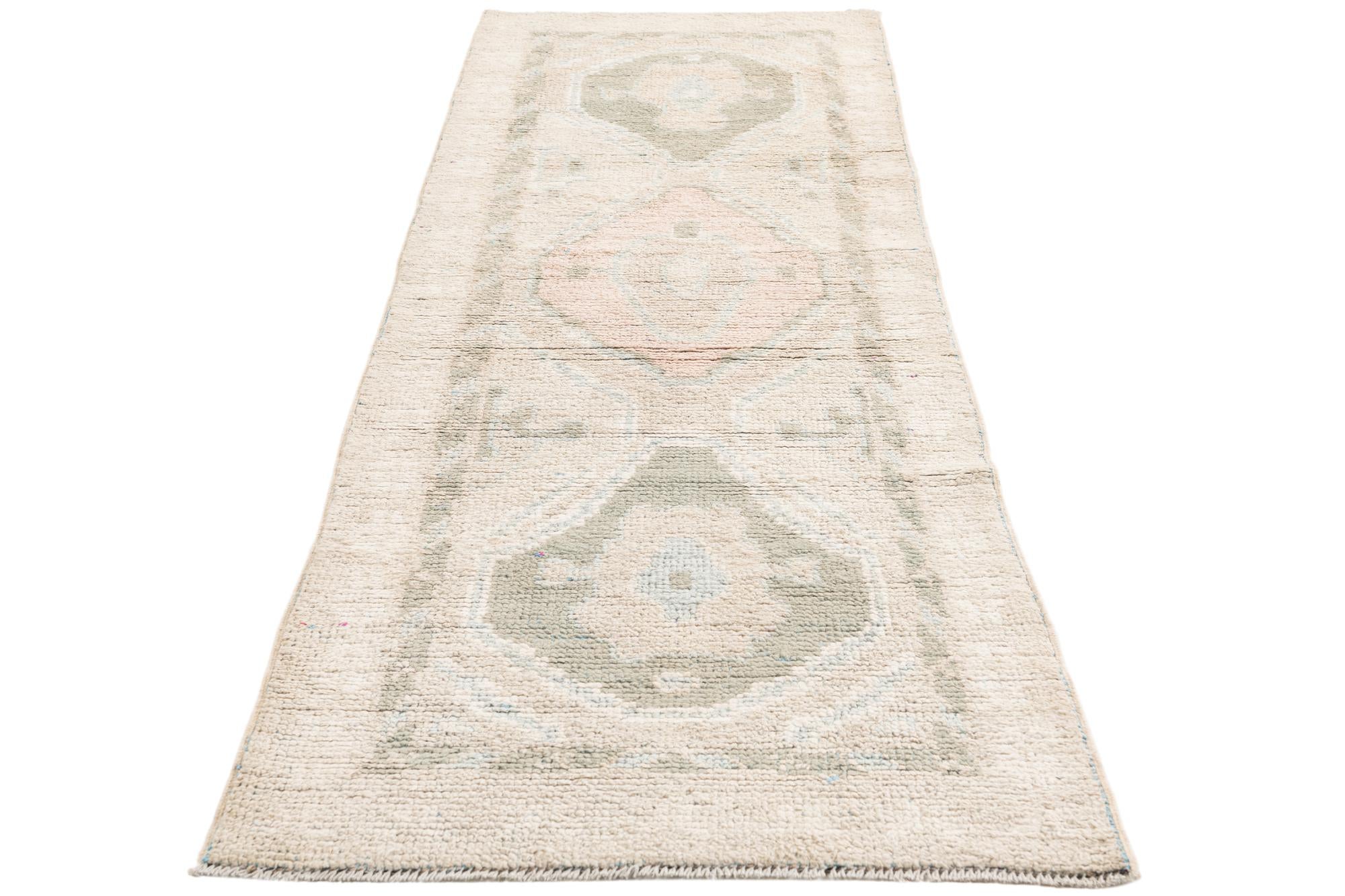 3' x 8' 9 Hand Knotted Moroccan Wool Runner Rug