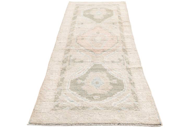 Detail image of 3' x 8' 9 Hand Knotted Moroccan Wool Runner Rug