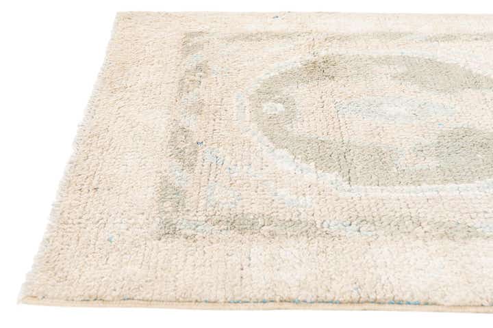 3' x 8' 9 Hand Knotted Moroccan Wool Runner Rug