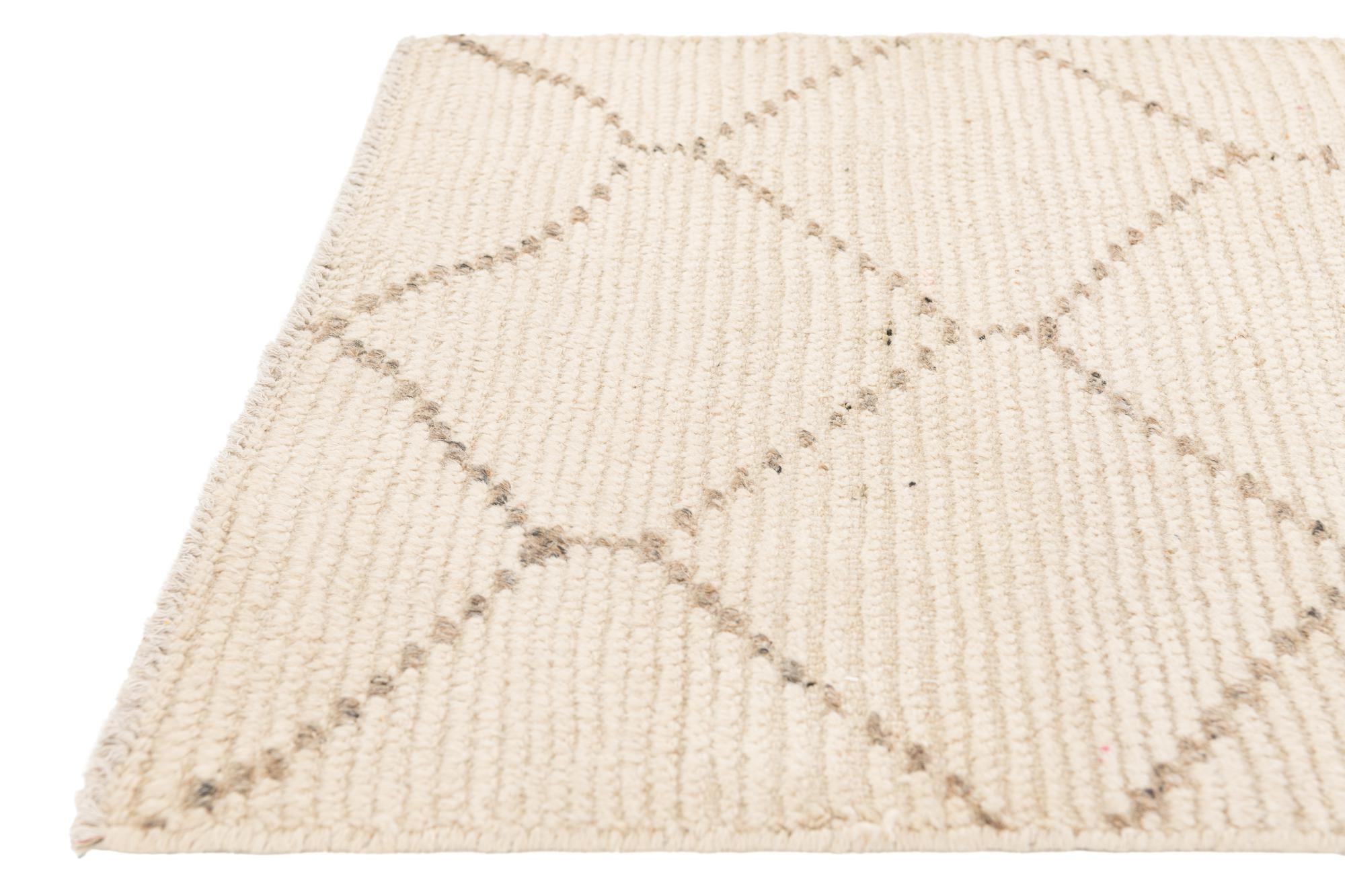 2' 3 x 16' 7 Hand Knotted Moroccan Wool Runner Rug