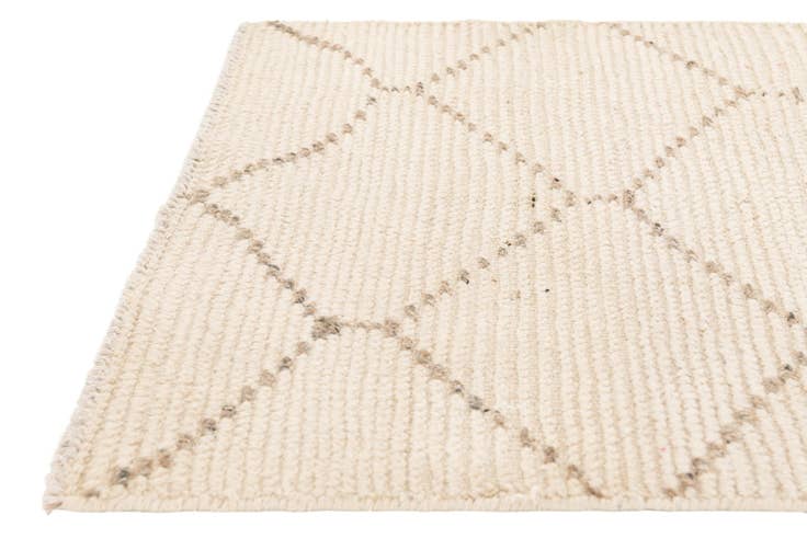 Detail image of 2' 3 x 16' 7 Hand Knotted Moroccan Wool Runner Rug