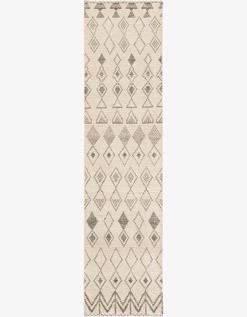 2' 7 x 10' 2 Hand Knotted Moroccan Wool Runner Rug