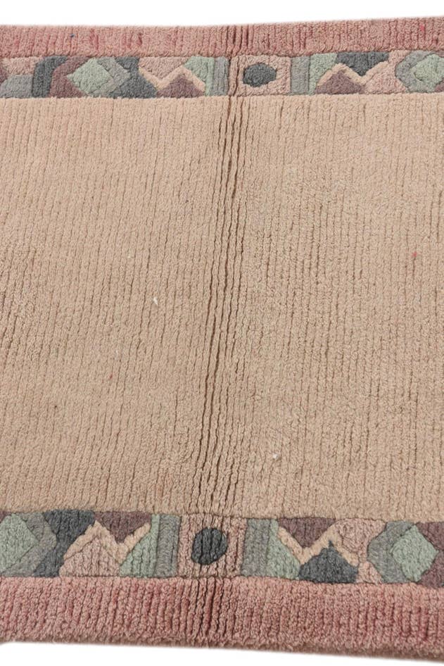 Detail image of 2' 4 x 4' 6 Hand Knotted Nepal Wool Runner Rug