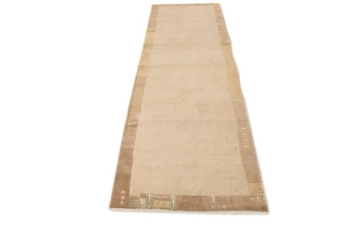 2' 7 x 9' 7 Hand Knotted Nepal Wool Runner Rug