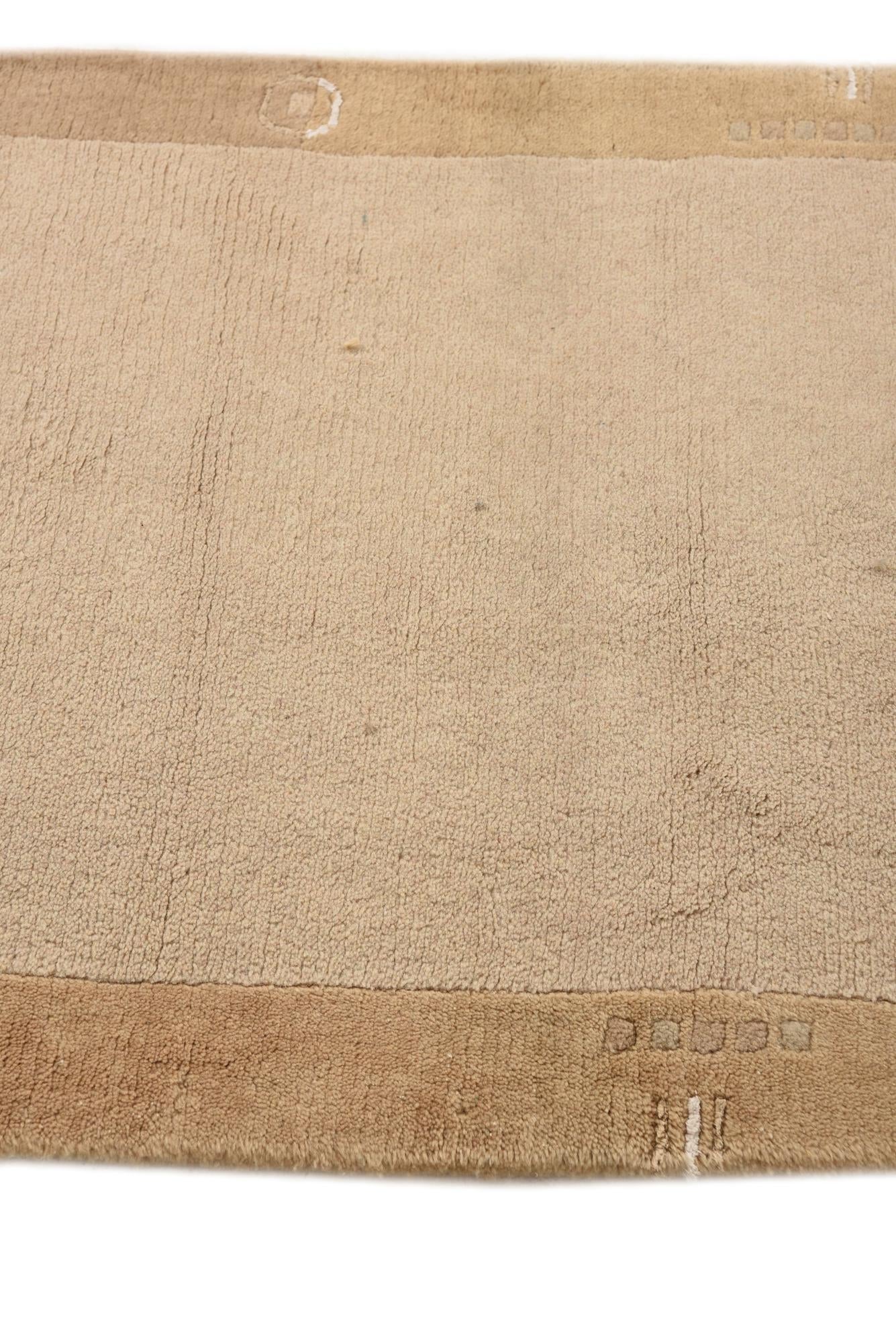 2' 7 x 9' 7 Hand Knotted Nepal Wool Runner Rug