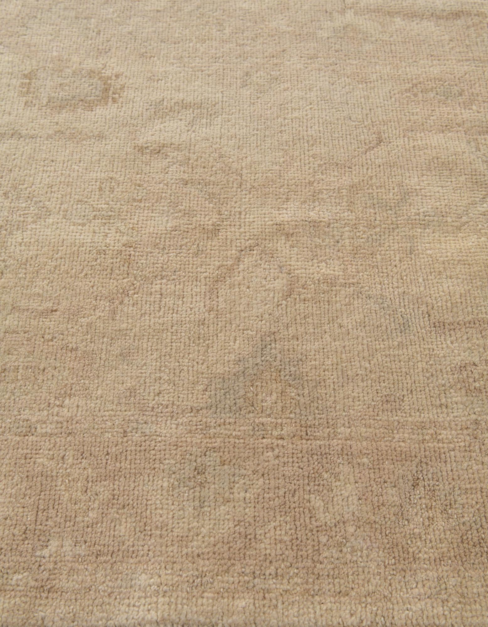 2' 9 x 12' 11 Hand Knotted Oushak Wool Runner Rug