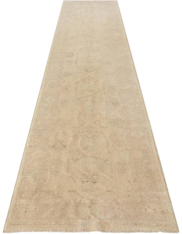 Detail image of 2' 9 x 12' 11 Hand Knotted Oushak Wool Runner Rug