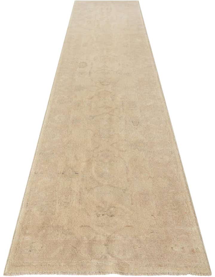 2' 9 x 12' 11 Hand Knotted Oushak Wool Runner Rug