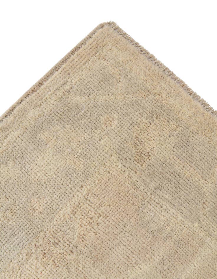Detail image of 2' 8 x 11' 10 Hand Knotted Oushak Wool Runner Rug