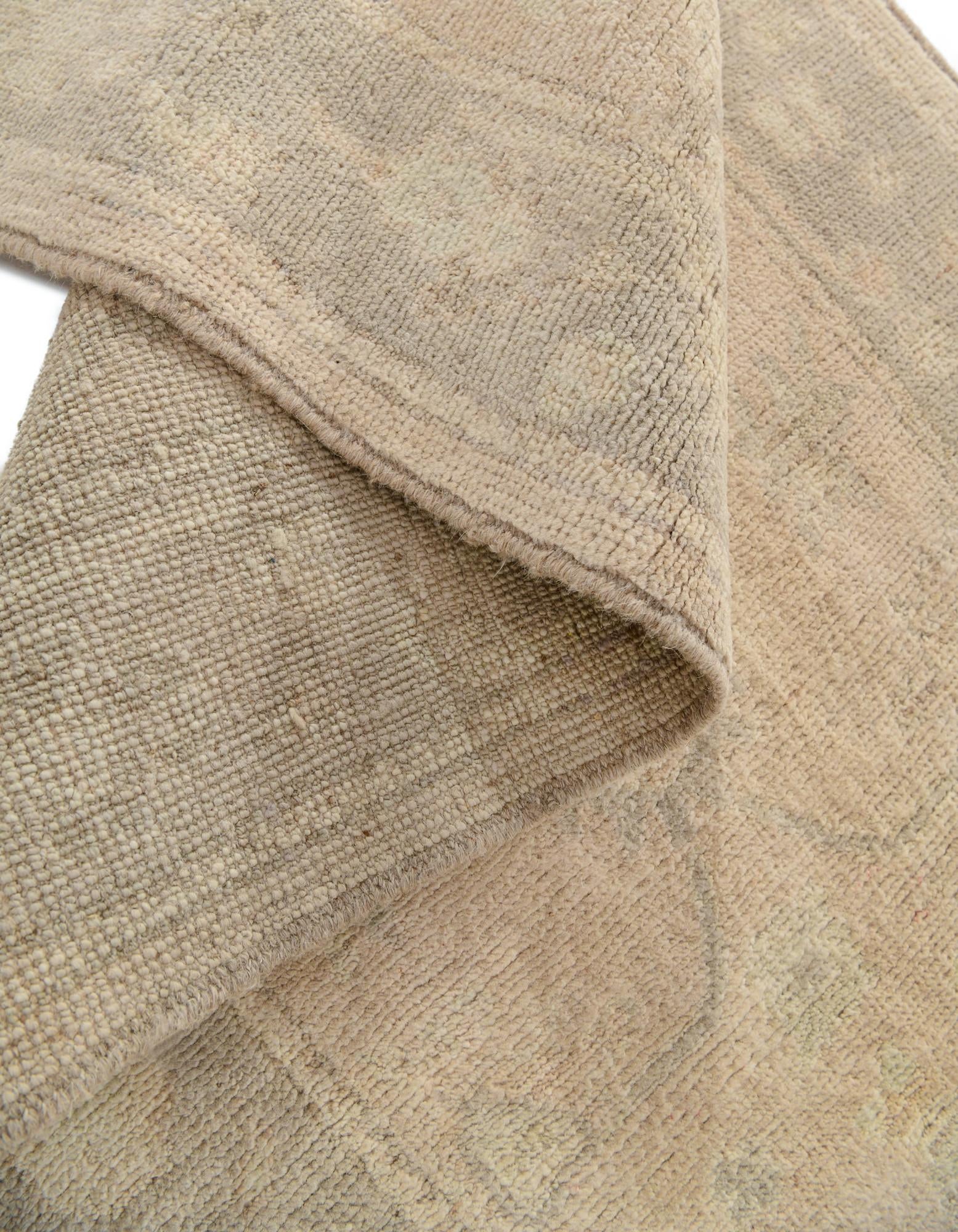 2' 8 x 11' 10 Hand Knotted Oushak Wool Runner Rug