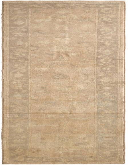 Detail image of 2' 8 x 11' 10 Hand Knotted Oushak Wool Runner Rug