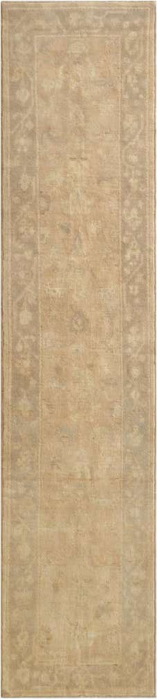 2' 8 x 11' 10 Hand Knotted Oushak Wool Runner Rug