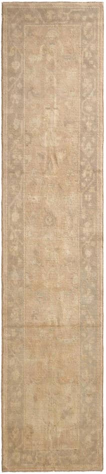 Detail image of 2' 8 x 11' 10 Hand Knotted Oushak Wool Runner Rug