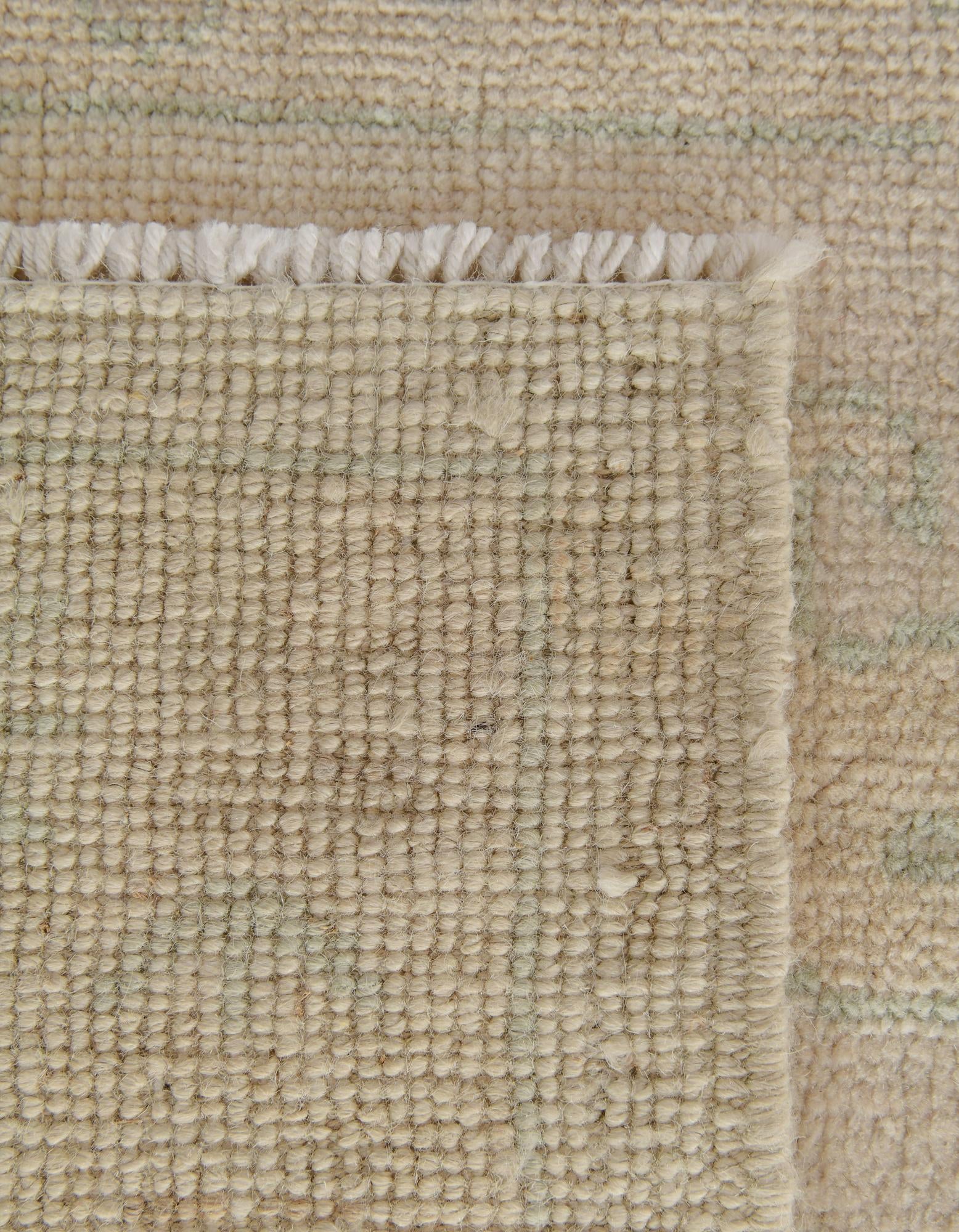 2' 8 x 11' 11 Hand Knotted Oushak Wool Runner Rug