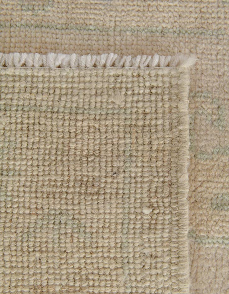 Detail image of 2' 8 x 11' 11  Hand Knotted Oushak Wool Runner Rug