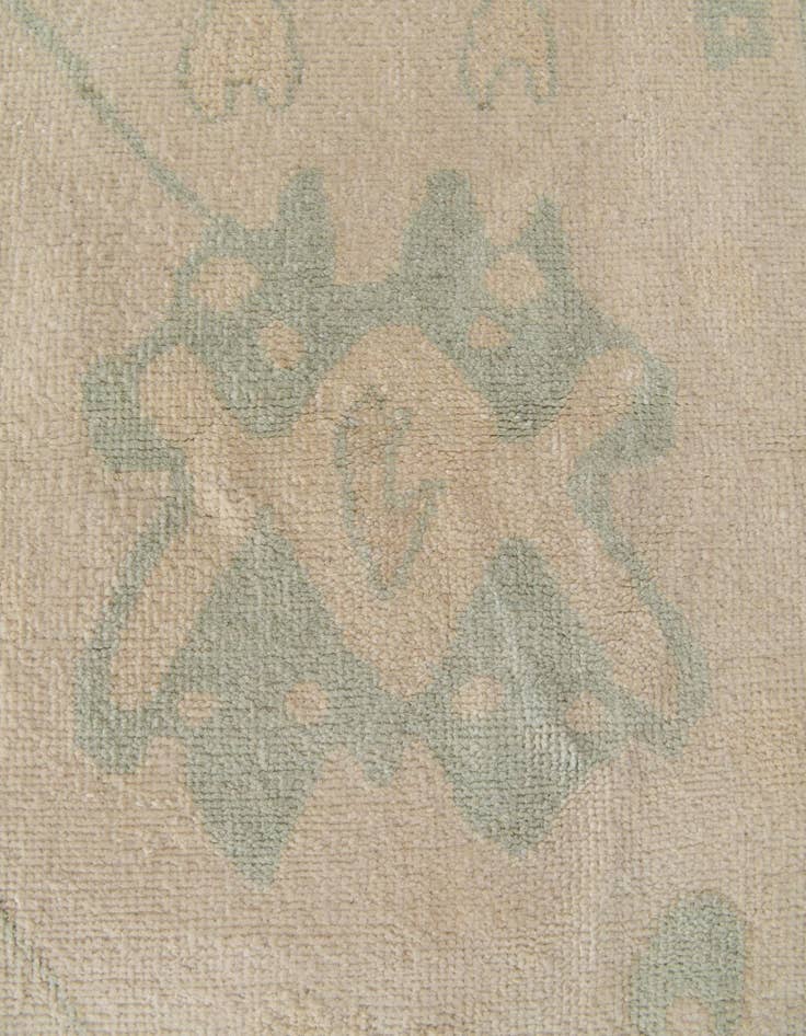 Detail image of 2' 8 x 11' 11  Hand Knotted Oushak Wool Runner Rug