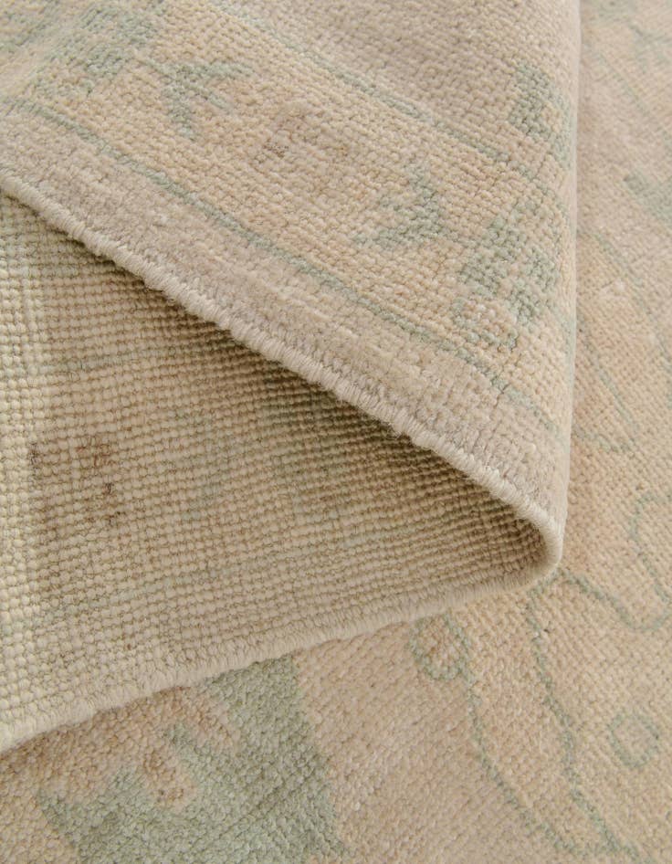 Detail image of 2' 8 x 11' 11  Hand Knotted Oushak Wool Runner Rug