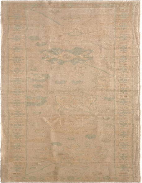 Detail image of 2' 8 x 11' 11 Hand Knotted Oushak Wool Runner Rug