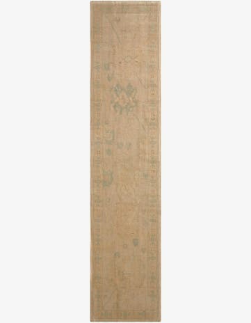 2' 8 x 11' 11 Hand Knotted Oushak Wool Runner Rug