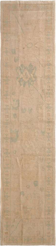 2' 8 x 11' 11 Hand Knotted Oushak Wool Runner Rug