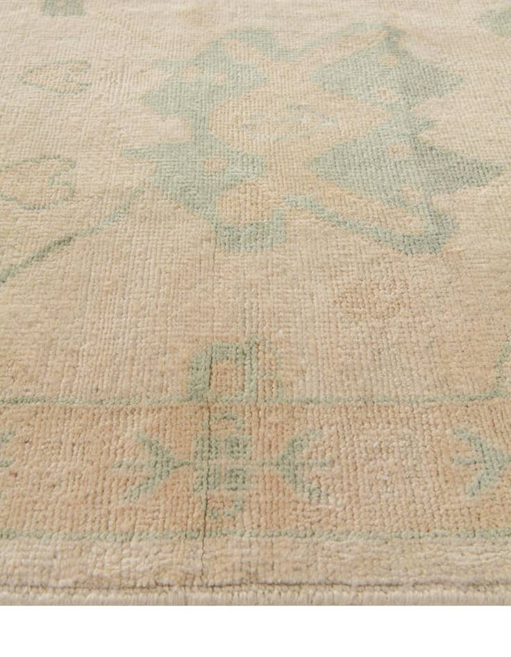 Detail image of 2' 9 x 9' 8  Hand Knotted Oushak Wool Runner Rug