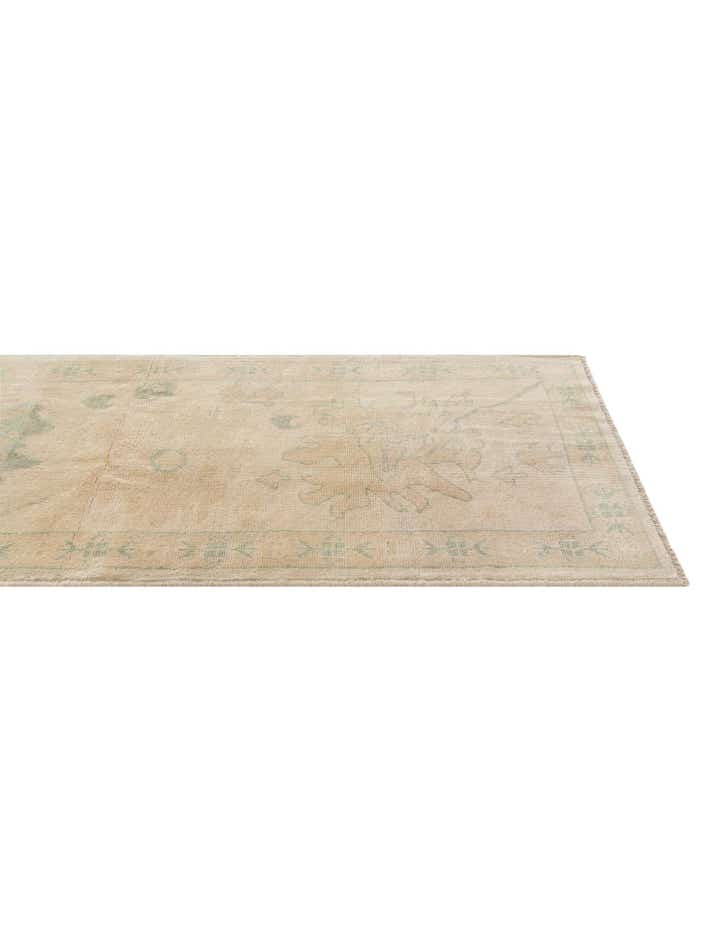 2' 9 x 9' 8 Hand Knotted Oushak Wool Runner Rug