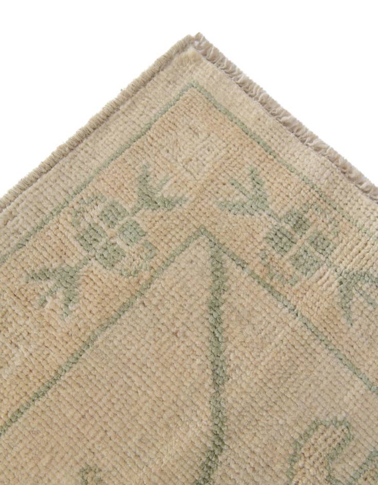Detail image of 2' 9 x 9' 8  Hand Knotted Oushak Wool Runner Rug