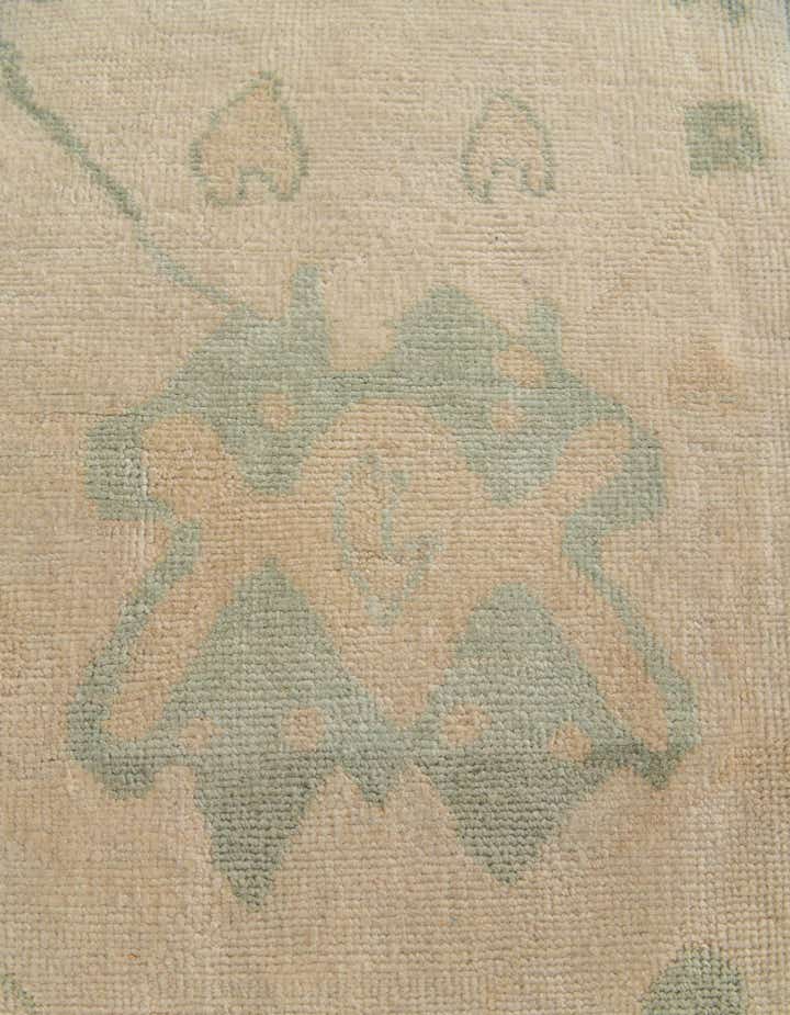 2' 9 x 9' 8 Hand Knotted Oushak Wool Runner Rug