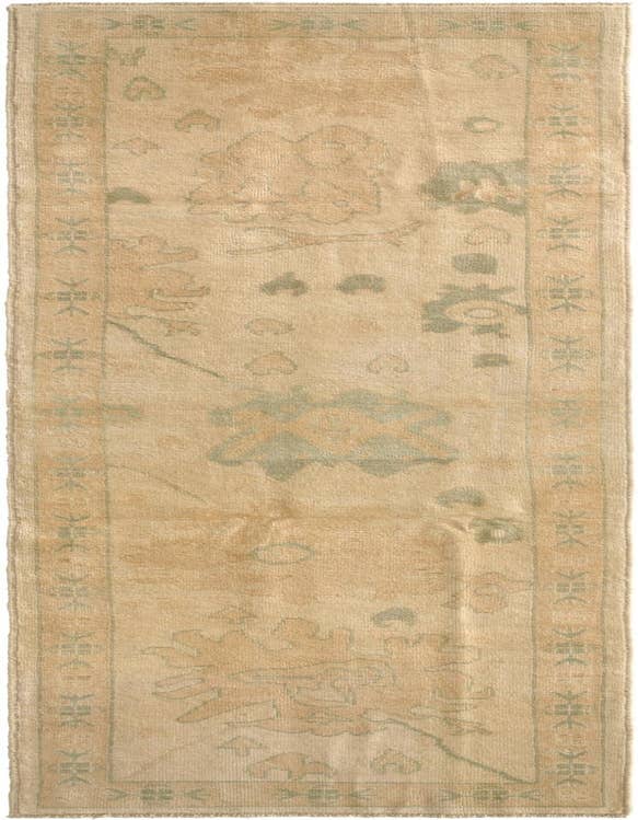 Detail image of 2' 9 x 9' 8 Hand Knotted Oushak Wool Runner Rug
