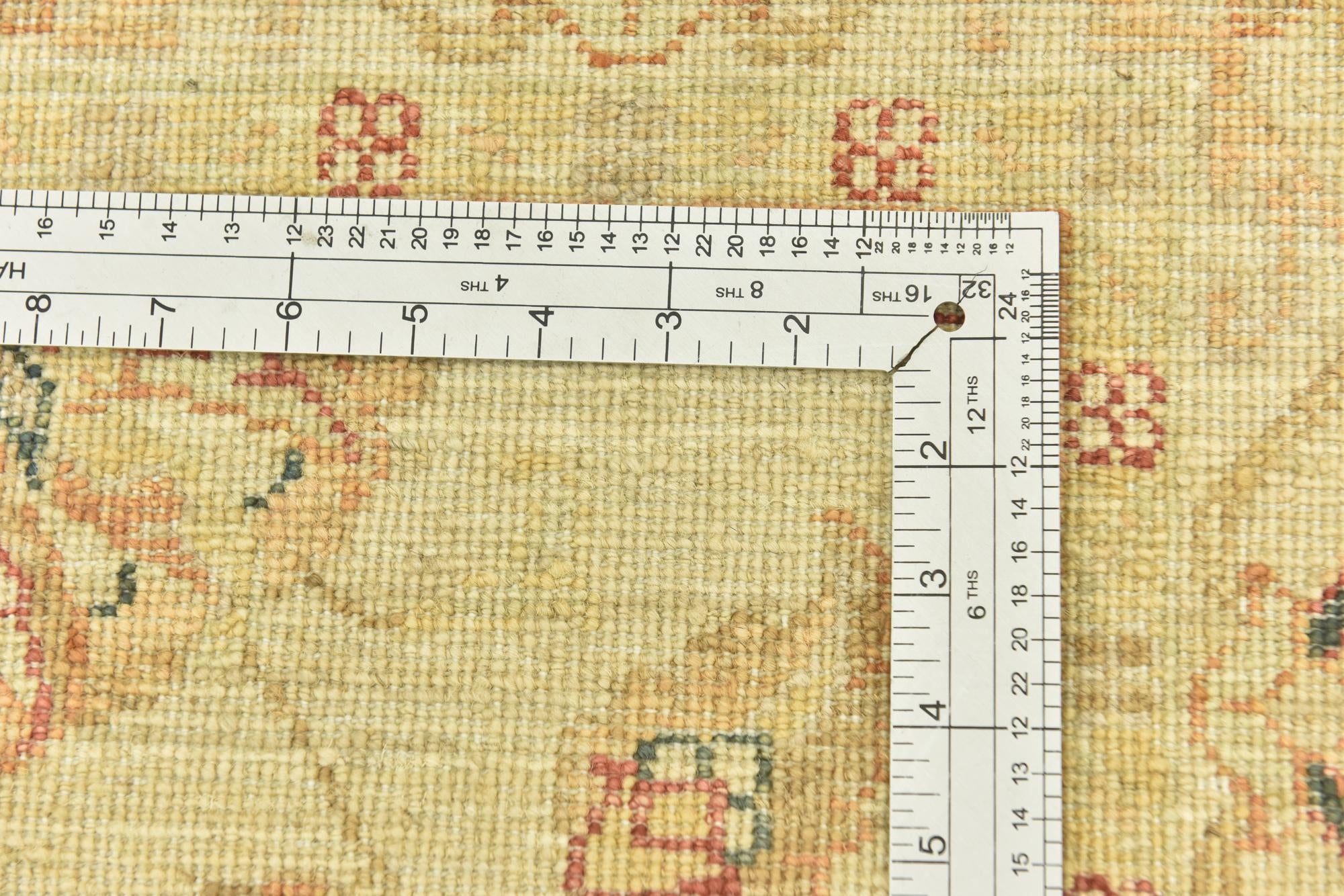 2' 5 x 6' 7 Hand Knotted Peshawar Ziegler Runner Rug