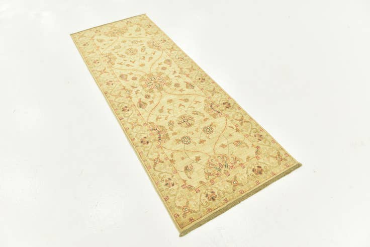 Detail image of 2' 5 x 6' 7 Hand Knotted Peshawar Ziegler Runner Rug
