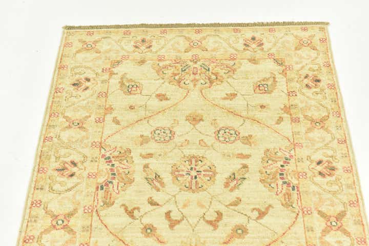2' 5 x 6' 7 Hand Knotted Peshawar Ziegler Runner Rug