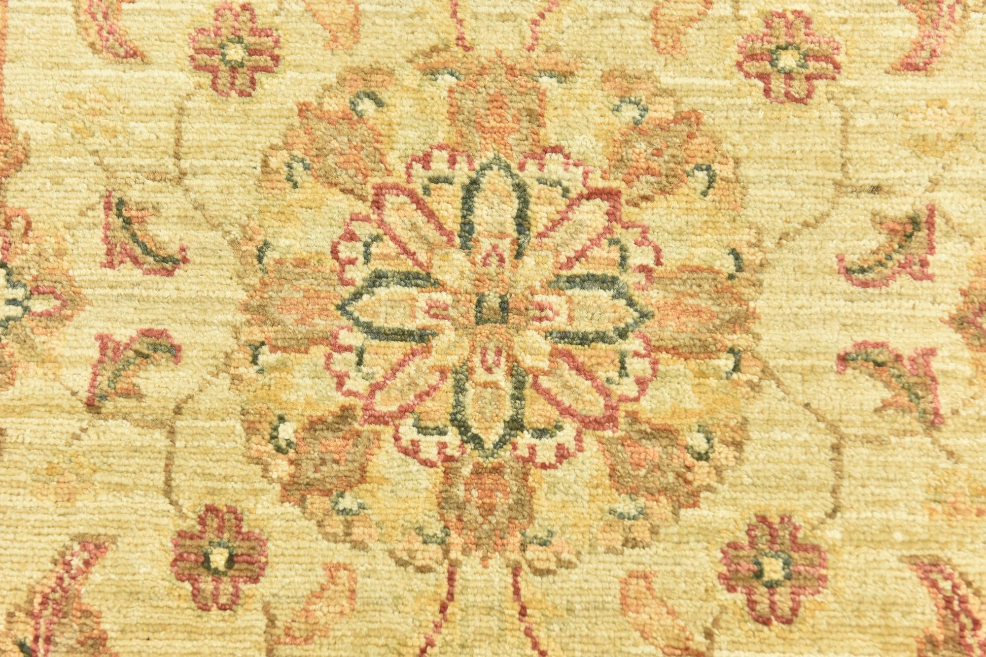 2' 5 x 6' 7 Hand Knotted Peshawar Ziegler Runner Rug