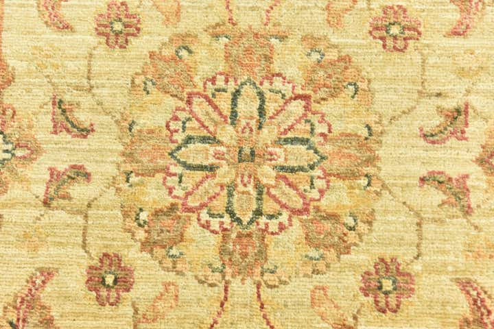 2' 5 x 6' 7 Hand Knotted Peshawar Ziegler Runner Rug