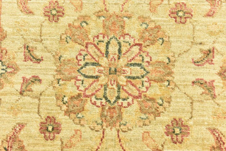 Detail image of 2' 5 x 6' 7 Hand Knotted Peshawar Ziegler Runner Rug