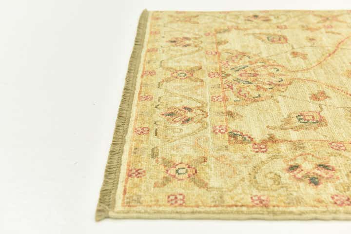 2' 5 x 6' 7 Hand Knotted Peshawar Ziegler Runner Rug